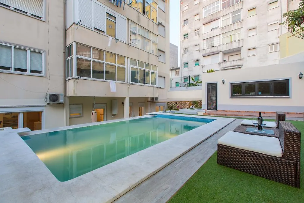 شقة Lisboa  في Alvalade Terrace And Pool البرتغال